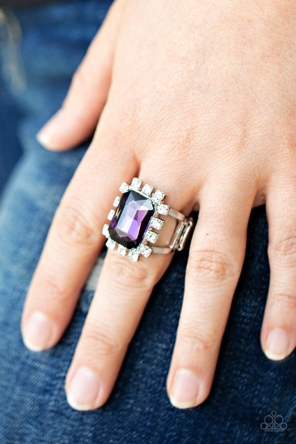 Galactic Glamour - Purple Ring – Paparazzi Accessories