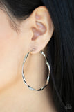 Radiantly Warped - Silver Earrings – Paparazzi Accessories