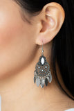 Galapagos Glamping - White Earrings – Paparazzi Accessories