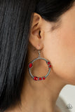 Glamorous Garland - Red Earrings – Paparazzi Accessories