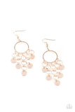 Cyber Chime - Rose Gold Earrings – Paparazzi Accessories