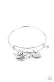 Come What May and Love It - White Bracelet – Paparazzi Accessories