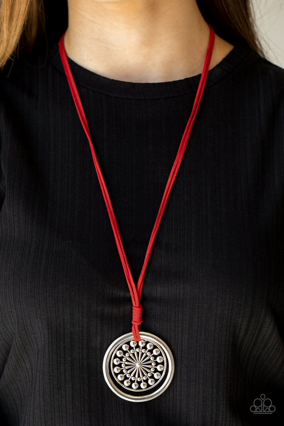 One MANDALA Show - Red Necklace – Paparazzi Accessories