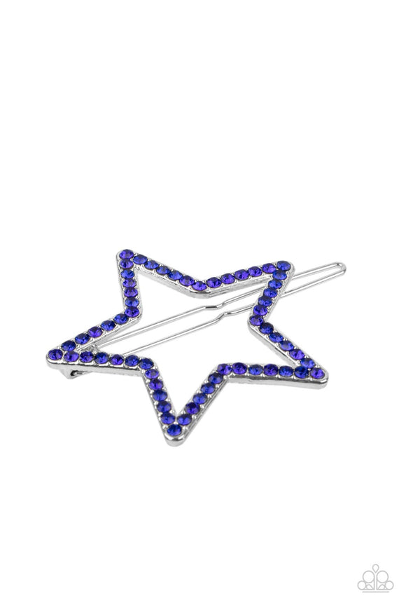 Stellar Standout - Blue Hairclip – Paparazzi Accessories