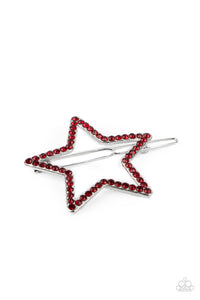 Stellar Standout - Red Hairclip – Paparazzi Accessories