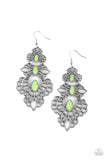 Flamboyant Frills - Green Earrings – Paparazzi Accessories