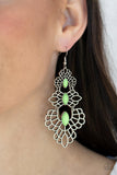 Flamboyant Frills - Green Earrings – Paparazzi Accessories