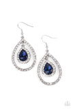 Blushing Bride - Blue Earrings - Paparazzi Accessories
