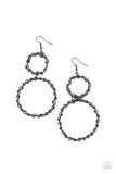 Twist of FABULOUS - Black Earrings - Paparazzi Accessories