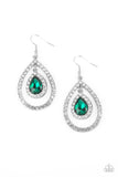 Blushing Bride - Green Earrings - Paparazzi Accessories