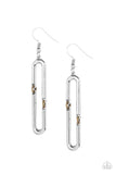 Linked and Synced - Silver Earrings – Paparazzi Accessories