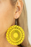 Island Sun - Yellow Earrings – Paparazzi Accessories