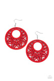 Tropical Reef - Red Earrings – Paparazzi Accessories