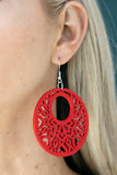 Tropical Reef - Red Earrings – Paparazzi Accessories