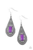 Deco Dreaming - Purple Earrings - Paparazzi Accessories