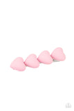 HEART to Please - Pink Hairclip - Paparazzi Accessories