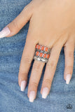 Mojave Monument - Orange  Ring – Paparazzi Accessories