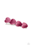 Velvet Valentine - Pink Hairclip - Paparazzi Accessories