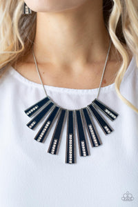 FAN-tastically Deco - Blue Necklace – Paparazzi Accessories