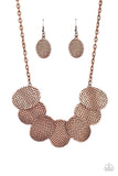Industrial Wave - Copper Necklace - Paparazzi Accessories