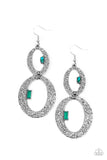 OVAL and OVAL Again - Green Earrings – Paparazzi Accessories