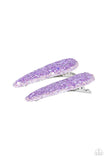 Sugar Plum Sparkle - Purple Hairclip – Paparazzi Accessories