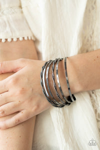 Sensational Shimmer - Black Bracelet – Paparazzi Accessories