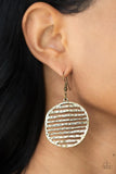 Sunrise Stunner - Brass Earrings – Paparazzi Accessories