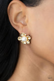 Apple Blossom Pearls - Gold Earrings – Paparazzi Accessories
