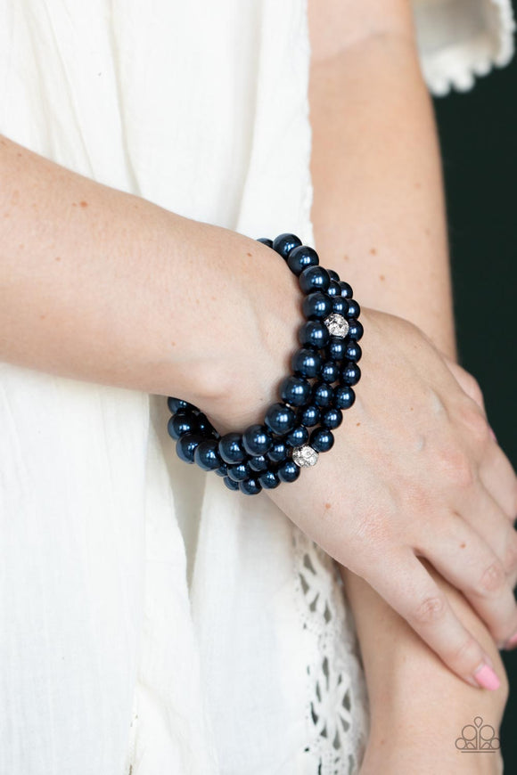 Here Comes The Heiress - Blue Bracelet – Paparazzi Accessories