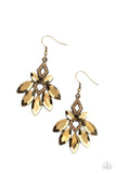 Galaxy Grandeur - Brass Earrings – Paparazzi Accessories