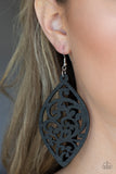 Coral Garden - Black Earrings – Paparazzi Accessories