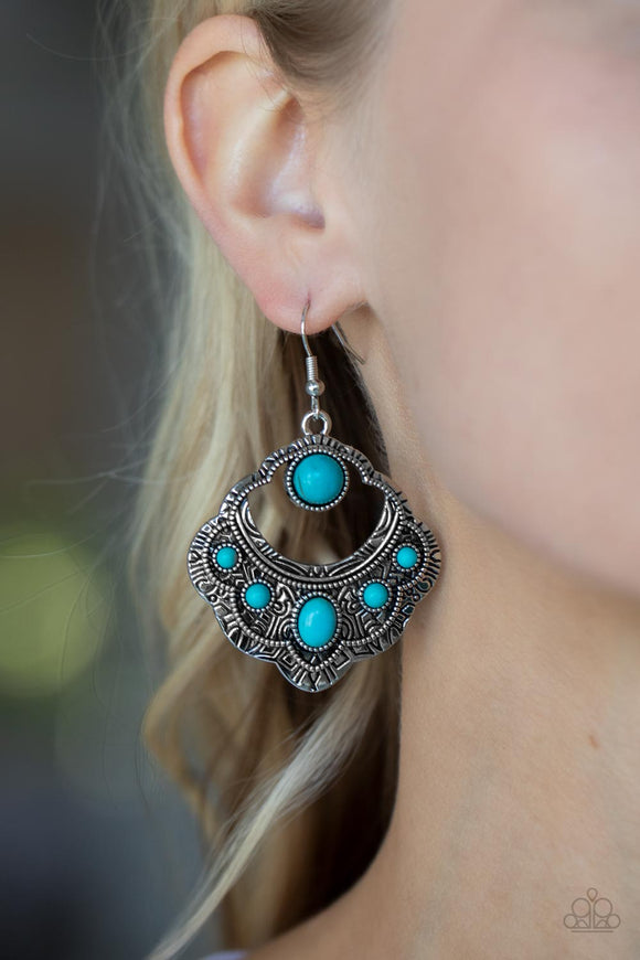 Saguaro Sunset - Blue Earrings – Paparazzi Accessories