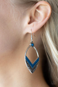 Indigenous Intentions - Blue Earrings – Paparazzi Accessories