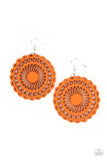 Island Sun - Orange  Earrings – Paparazzi Accessories