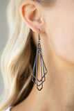 Shape Shifting Shimmer - Black Earrings – Paparazzi Accessories