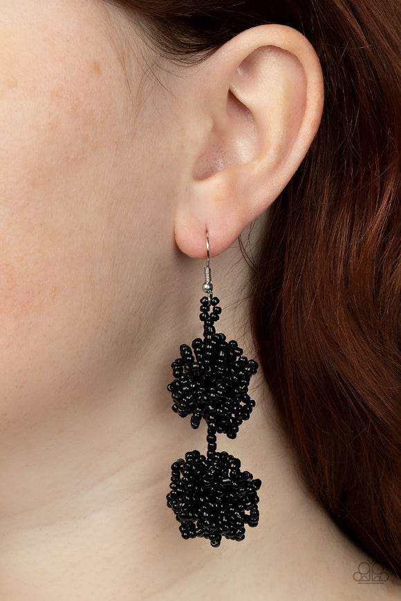 Celestial Collision - Black Earrings – Paparazzi Accessories