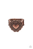Southern Soulmate - Copper Ring - Paparazzi Accessories