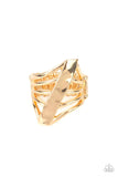 Encrypted Edge - Gold Bracelet – Paparazzi Accessories
