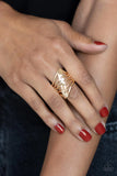 Encrypted Edge - Gold Bracelet – Paparazzi Accessories