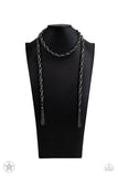 SCARFed for Attention - Gunmetal Necklace – Paparazzi Accessories