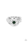 Graceful Gallantry - Green Ring - Paparazzi Accessories