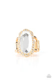 BLING to Heel - LOTP Gold Ring - Paparazzi Accessories