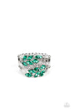 Luminously Leafy - Green Ring - Paparazzi Accessories