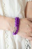 Vacay Vagabond - Purple Bracelet – Paparazzi Accessories