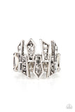 Juxtaposed Jewels - Silver Ring – Paparazzi Accessories