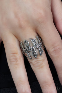 Juxtaposed Jewels - Silver Ring – Paparazzi Accessories