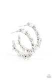 Let There Be SOCIALITE - LOTP White Earrings - Paparazzi Accessories