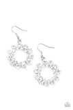 Champagne Bubbles - White Earrings – Paparazzi Accessories