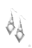 Stylishly Sonoran - White Earrings – Paparazzi Accessories